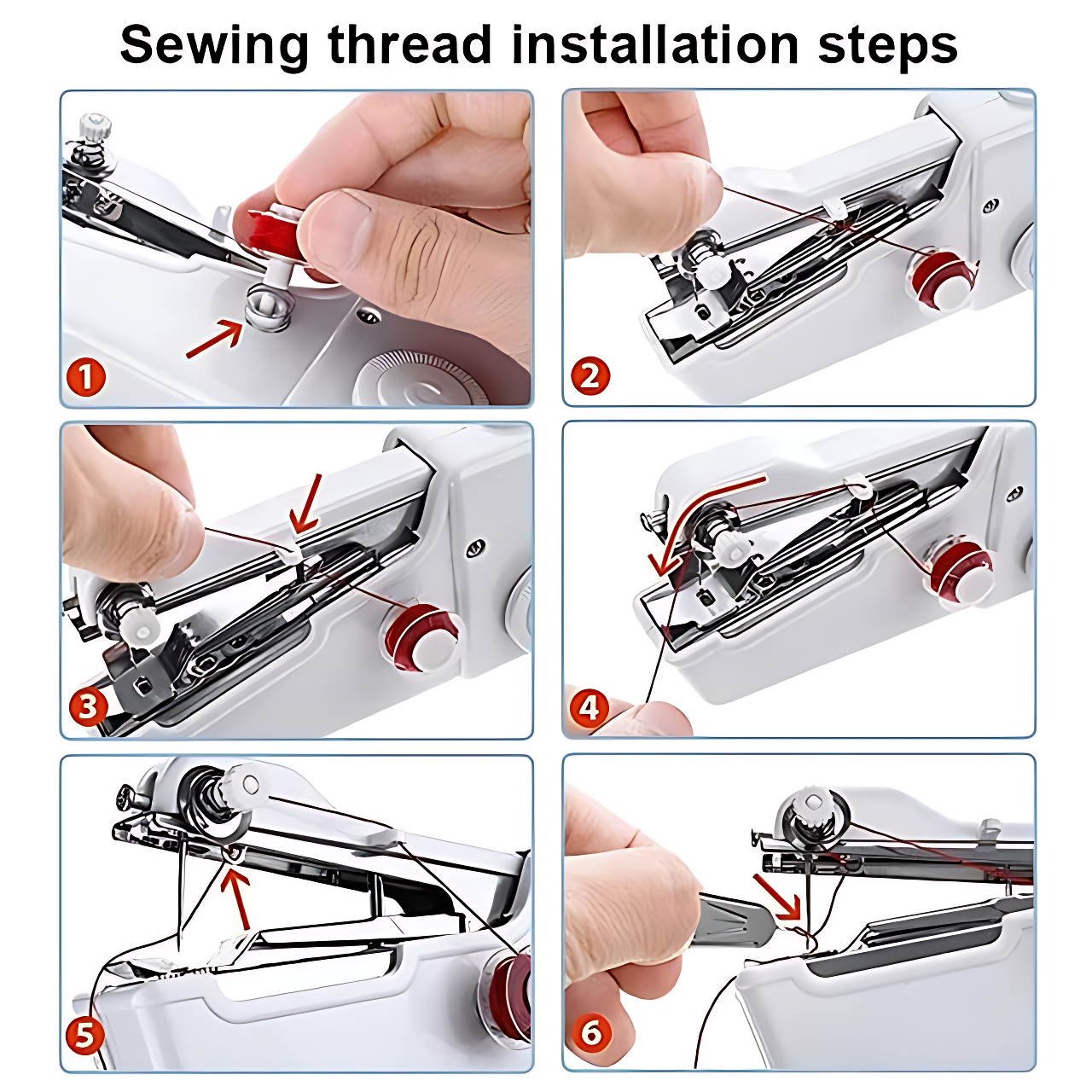 Handy Stitch Portable Mini Sewing Machine | Handheld Quick Fix Stitcher